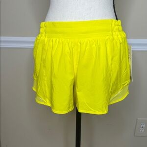Lululemon Athletica Bright Yellow Athletic Shorts